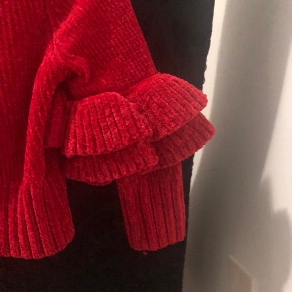 Red Cat & Jack Ruffle Sweater - Picture 3 of 4